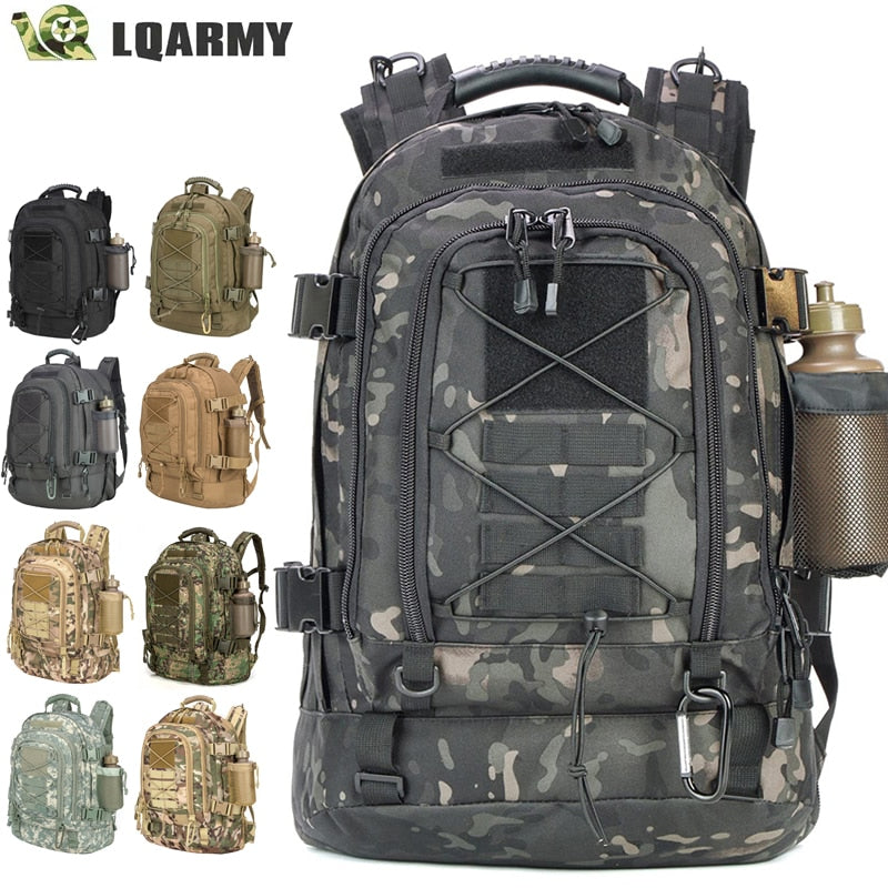 60L Waterproof Military Tactical Camping Hunting Bags