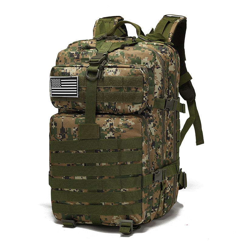 50L Tactical Military Waterproof Backpack For Camping