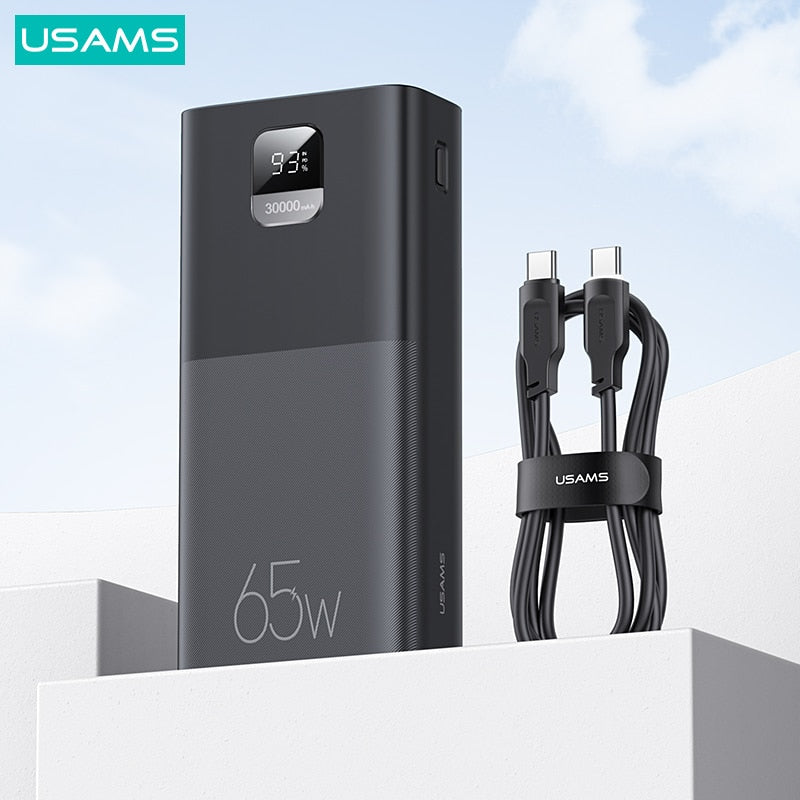 USAMS  65W Fast Charging Power Bank For All Smartphones