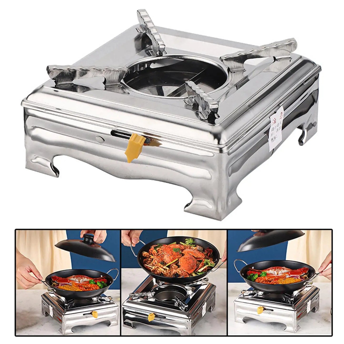 Alcohol Stove with Lid High Efficiency Anti Scalding burner for camping