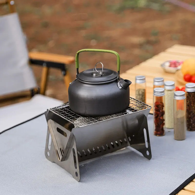 Portable Camping Grill | Stainless Steel