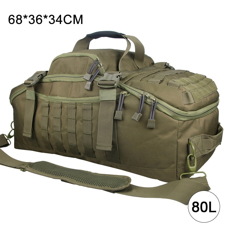 40L 60L 80L Waterproof Travel Military Duffel Bag