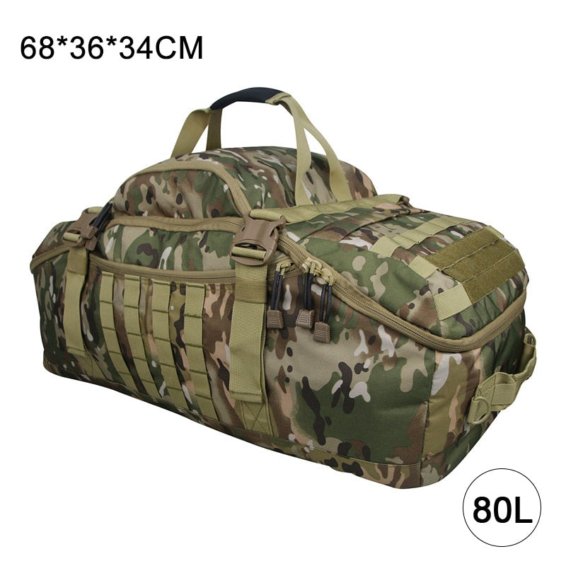 40L 60L 80L Waterproof Travel Military Duffel Bag