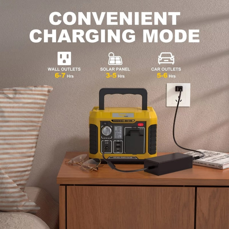 portable power station with built in flashlight and LED battery display