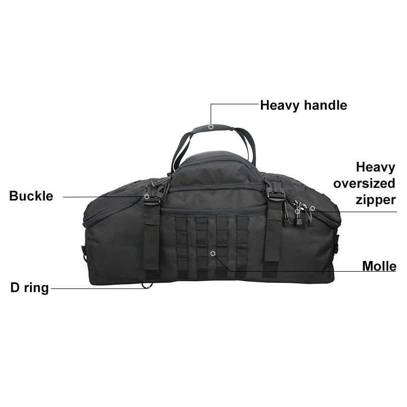 40L 60L 80L Waterproof Travel Military Duffel Bag