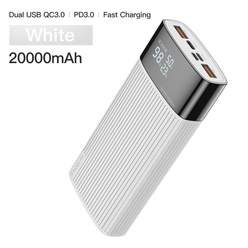 KUULAA Power Bank 20000mAh Fast Charging For All Smartphones