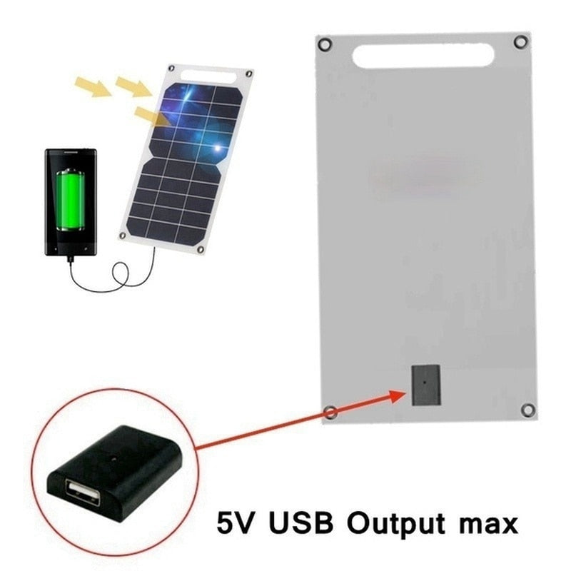 Portable Solar Panel 5V Solar Plate with USB Safe Charge power bank for outdoor and camping