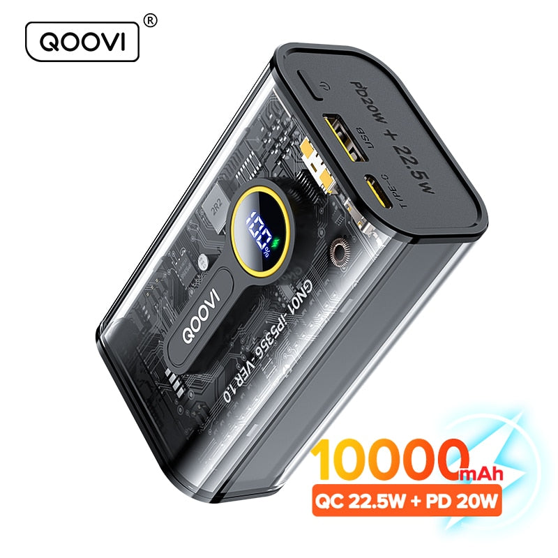 QOOVI PD 20W  Portable Fast Charging Power bank Mobile Phone External Battery For All Smartphones