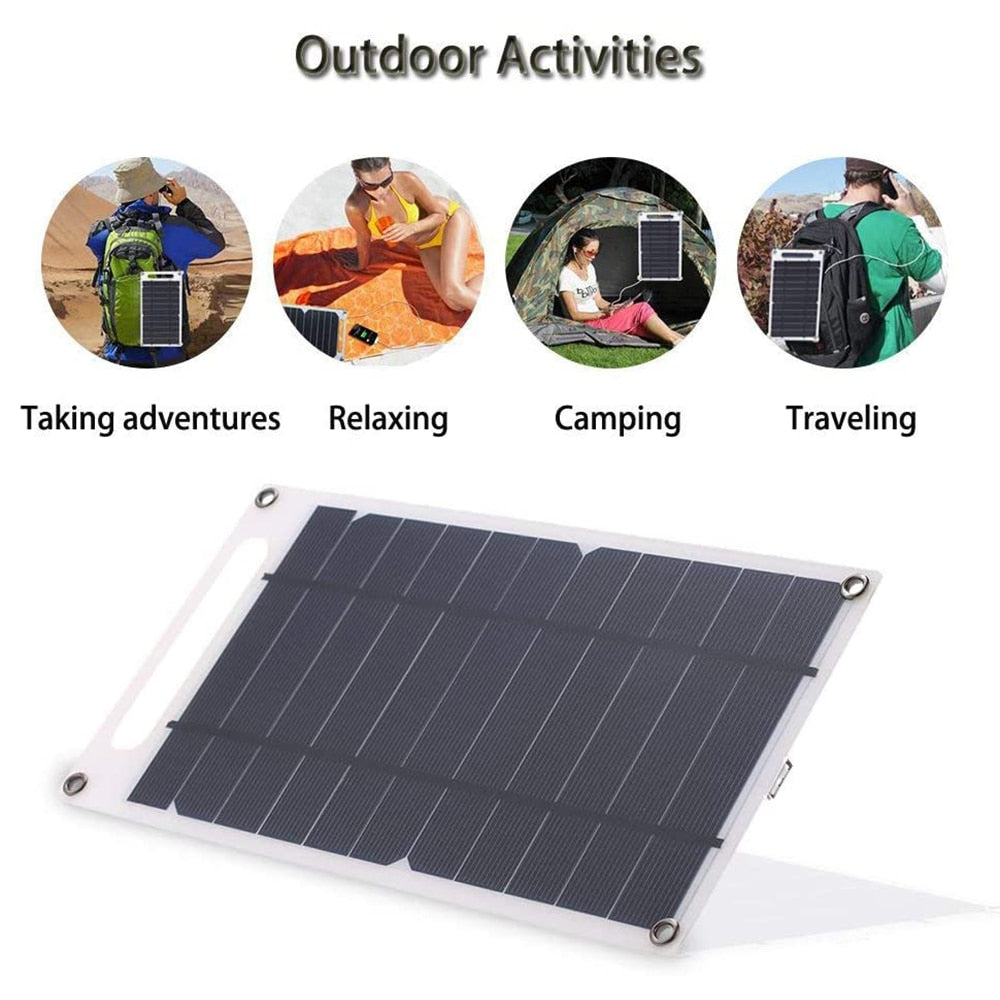 Portable Solar Panel 5V Solar Plate with USB Safe Charge power bank for outdoor and camping