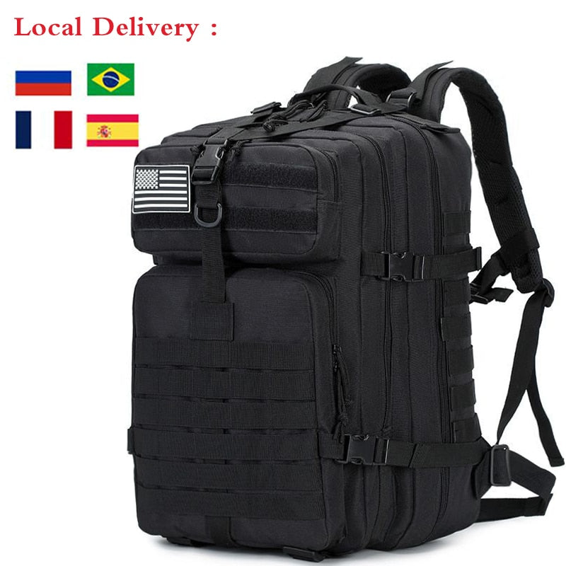 50L Tactical Military Waterproof Backpack For Camping