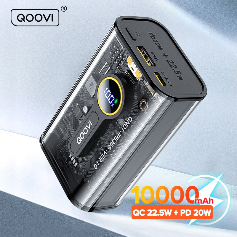 QOOVI PD 20W  Portable Fast Charging Power bank Mobile Phone External Battery For All Smartphones