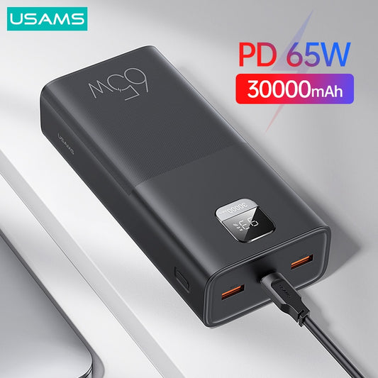 USAMS  65W Fast Charging Power Bank For All Smartphones