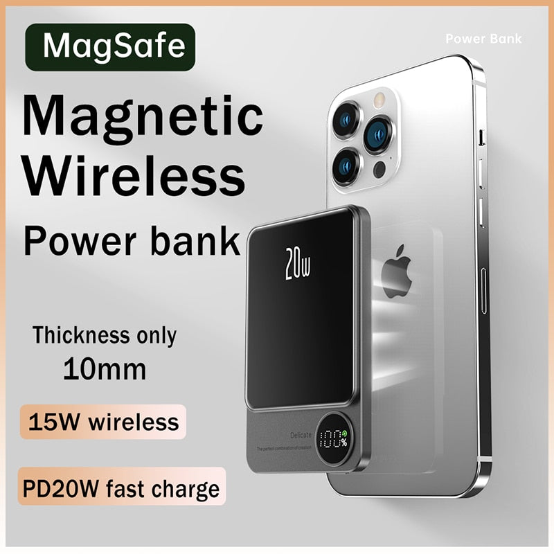 Magnetic Power Bank for Fast Charging External Battery For Iphones